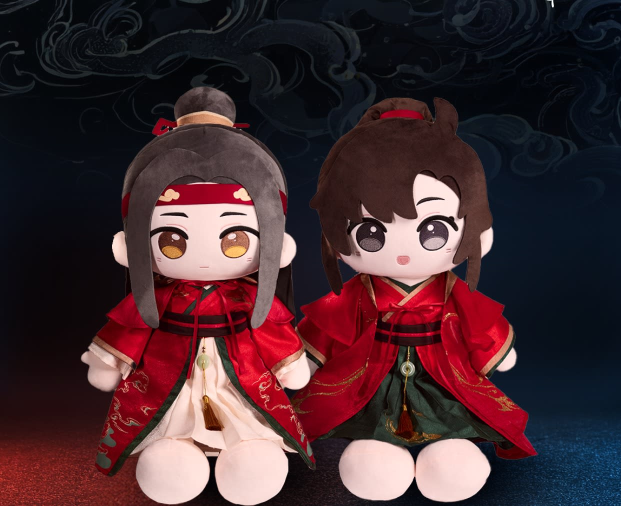 A) Red Hanfu Plush Doll