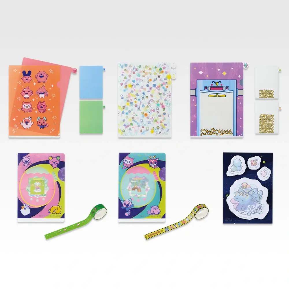 H) Folder/Mini Folder &Decorative Craft Tape Set/Sticky Note Set