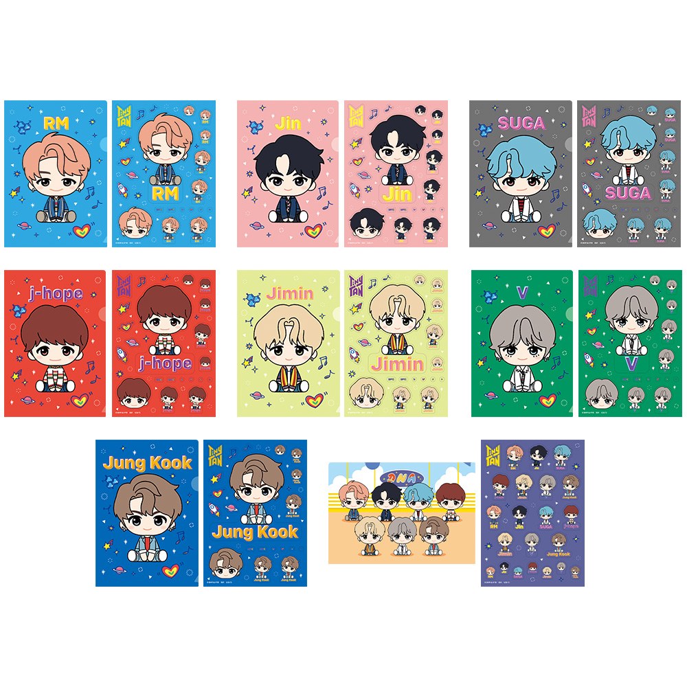 J) Folder & Sticker