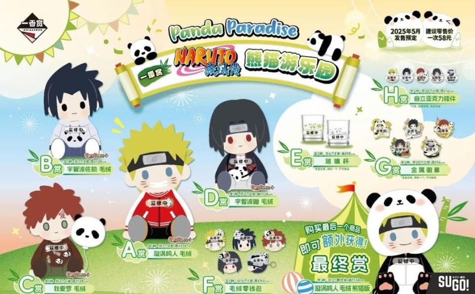 Naruto Panda Paradise prize panel