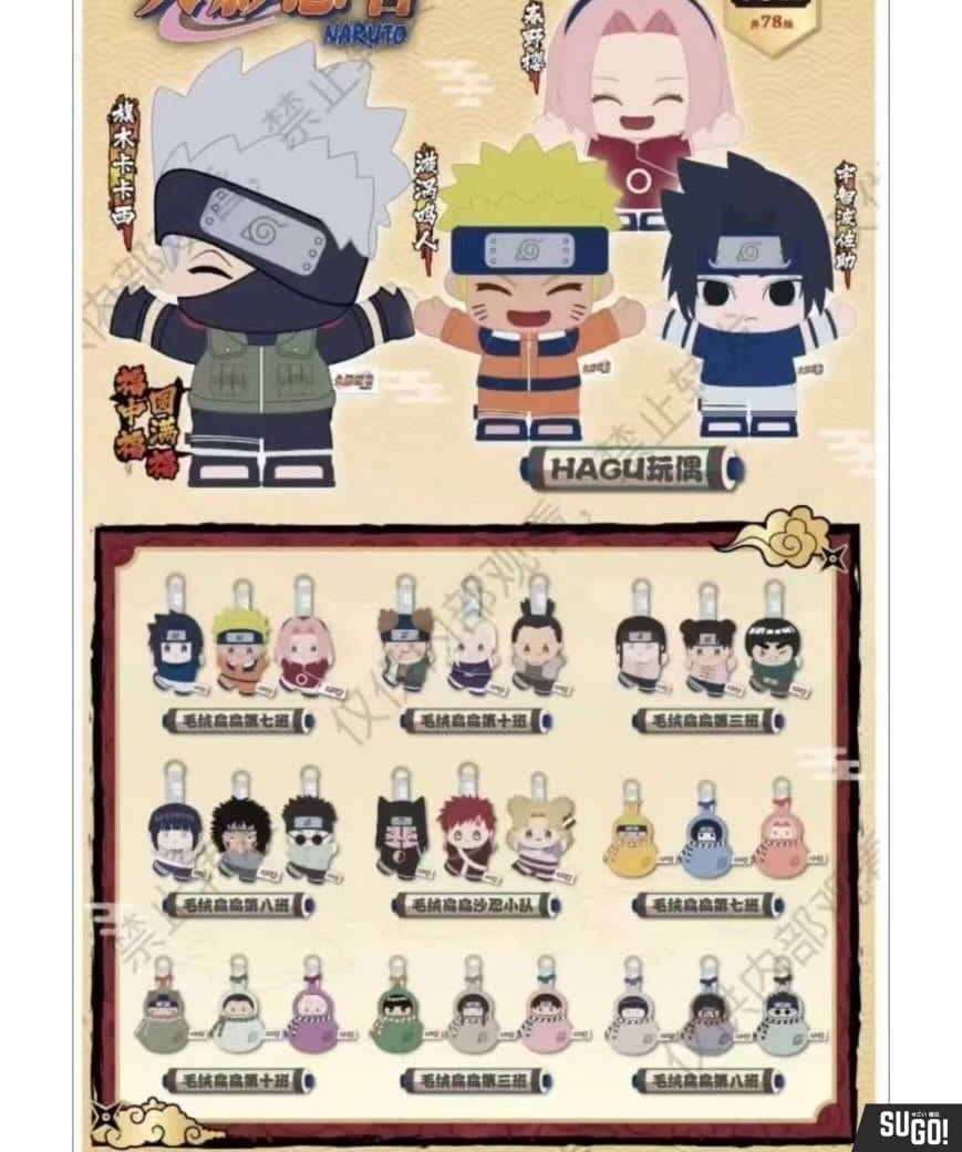 POP Mart Naruto Shippuden Fuku Ichibankuji Boyhood Arc prize panel